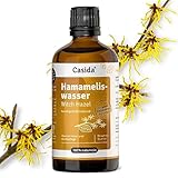 Casida® Hamameliswasser - Witch Hazel Water - Pflanzenwasser, natürliches Gesichtswasser, wirkt klärend und beruhigend bei Mischhaut - 100 ml