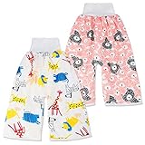 FLYISH DIRECT 2 Stück Baby Windelrock Windelhose Töpfchen Trainingshose für Kinder Töpfchentraining, L, 4-8 Jahre/4-8T