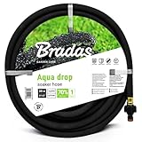 Bradas GARDEN CARE - Bewässerungsschlauch AQUA DROP 1/2 Zoll 30 m - Perlschlauch - Tropfschlauch Bewässerung - Gartenschlauch Flexibel - Gartenbewaesserung Schlauch – Bewässerungssystem