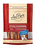 AniPuro Vitale KAURIEGEL, Leckerlis aus Ochsenziemer, hochwertig und getreidefrei, Snack mit hohem Protein-Gehalt, für große und kleine Hunde, 200g