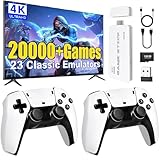 2025 Upgrade Retro Konsole Game Stick, 21.000+ Klassikern Spiele, Plug & Play für TV HDMI mit 2 Wireless Controllern, Ideal Für Familien & Nostalgie-Gamer (Enhanced Edition)