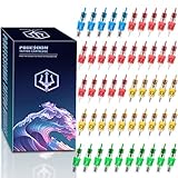 POSEIDON Tattoo-Kartuschennadeln 50 Stück gemischte...