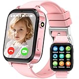 clleylise Smartwatch Kinder, Kinder Smartwatch mit GPS, Telefon, Videoanruf, Voice Chat, SOS, Schulmodus, Schrittzähler, Wecker, Kinderuhr für Mädchen und Jungen 4-16 Jahren