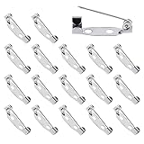 120 Stück Broschennadeln Safety Pin, Silber 0.7in Sicherheitsnadel Metall Broschen Sicherheitsnadeln Brooch Pins for DIY Crafts Schmuck Handwerk Tone Safety Pins for Brooch Back Clasps