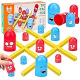 Vibbang Tic Tac Toe Spiel, Big Eat Small Game, Eltern Kind Interaktion Kinder Spiele, Klassisches Familien Brettspiel für Weihnachtshauspartys