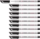 Folienstift - STABILO OHPen universal - wasserlöslich medium - 10er Pack - schwarz