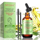 Rosmarinöl Haare,60ml Rosemary Oil for Hair,Rosmarin öl für Kopfhaut Und Haar 100% Naturreines Rosmarin Haarwachstum Beschleunigen Rosmarinöl für Aromatherapie, Massage Und Aromadiffusion Geeignet