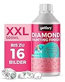getfary Diamond Painting Finish 500ml - Transparente Diamant Painting Versiegelung für bis zu 16 Bilder (50x50cm)