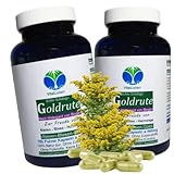 Echte GOLDRUTE Solidago Goldrutenkraut 360 (2x180) Kapseln NIEREN - BLASE - HARNWEGE - NATUR pur [OHNE ZUSATZSTOFFE] 26935-4