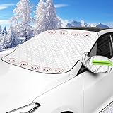 JOLIGAEA Frontscheibenabdeckung Auto Scheibenabdeckung, Sonnenschutz Windschutzscheibenabdeckung mit Magneten, Faltbare Autoscheibenabdeckung Abdeckung für die gegen Schnee, EIS, Frost, Staub