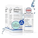 Aknederm Tinktur 2 x 50ml - Salicylsäure Cleanser mit BHA & AHA für eine porentiefe Gesicht-Reinigung & Desinfektion - Toner ohne Duftstoffe & Parabene - Toner Gesichtspflege für alle Hauttypen