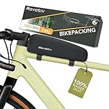 Rovativ® Oberrohrtasche Fahrrad Bikepacking - 100% Wasserdicht Top Tube für das Oberrohr - Fahrradtasche Rahmentasche für Rennrad, Gravelbike, Fully oder MTB