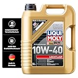 LIQUI MOLY Leichtlauf 10W-40 | 5 L | Synthesetechnologie Motoröl | Art.-Nr.: 1310, farblos