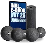 NAJATO Sports Faszien Set - Inkl. Faszienrolle, Faszienball, Duoball & Ebook (PDF Datei) - Verschiedene Set-Zusammenstellungen für tiefenwirksame Massage (Kleines Faszien Set)