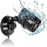 fishkeeper Wellenpumpe(8000L/H 12W), Aquarium Umwälzpumpe 360° drehbar Ultra Quiet Saugnapf Aquarium Pumpe mit 1,8m Netzkabe, strömungspumpe für Aquarien(260L-490L), Teich, Brunnen