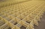 GFK Bewehrung Ø2-6mm Bewehrungsmatten Glasfaserbewehrung Estrichmatte Baustahl Betonstahl Baustahlmatten Moniereisen Armierung Bewehrungsstahl Glasfaserstab (Ø2mm 50x50mm Maschengröße 6x1m 6m²)