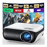 Mini Beamer 4K, HAPPRUN H1 Full HD Beamer mit Bluetooth –...