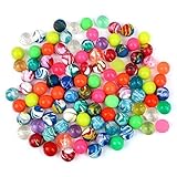 Schramm® 100 Stück Flummis Bunt gemischt 20mm Flummis Springball Hüpfball Mitgebsel Tombola Kindergeburtstag