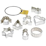 Original Kaiser Ausstechformen-Ring groß 8-teilig, Weihnachten Starter-Set Keksausstecher, Plätzchenformen in unterschiedliche Größen, spülmaschinengeeignet