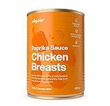 Vilgain Paprika Sauce Chicken Breasts (400 g) Hähnchen – Saftige Hähnchenbrust In Leichter Paprikasauce, High Protein Fertiggericht Ohne Konservierungsstoffe, Glutenfrei, Ideal Für Meal Prep