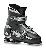 Roces Kinder Verstellbarer Kinderskischuh IDEA UP 19.0-22.0, Black/Silver, 30-35, 450491