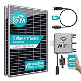 PIANETA Balkonkraftwerk 820W / 800W auf 600w drosselbar...