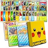 Cardmex 50 Original Monster und Trainer-Karten Deutsch – Inkl. 4 Holo & Reverse-Holos – Sammelkarten Set mit Schutzbox – aus verschiedenen Sets und Editionen