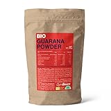 GymBeam Guarana-Pulver - Aus Bio-Paullinia Cupana Samen, enthält natürliches Koffein & Antioxidantien zur Leistungssteigerung, hochwertiges Bio-Guaranapulver aus dem Amazonasgebiet, 100 g