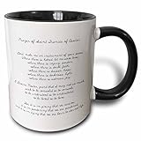 Teetasse Modern Tassen 330Ml, Gebet Des Heiligen Franz Von Assisi Spiritualität Religion Keramik Tasse Fun Für Kollegin Frauen Tee