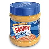 Skippy Erdnussbutter Peanut Butter Super Chunk 340g ohne Palmöl | mit Erdnuss-Stückchen | 91% Erdnüsse | Crunchy Peanut Butter | Leckere Erdnussbutter mit vollem Geschmack