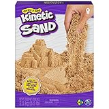 Kinetic Sand 2,5 kg - original magischer kinetischer Sand aus Schweden, naturbraun, bekannt aus Kindergärten, ideal für kreatives Indoor-Sandspiel, für Kinder ab 3 Jahren