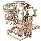 UGEARS 3D-Puzzle Kugelbahn-Kette – Vatertagsgeschenk, kreative 3D-Holzpuzzles für Erwachsene mit Gummibandmotor – Kugelbahn-Ketten-Holzmodellbausatz – einzigartiges Holzpuzzle – 3D-Puzzles Bausatz