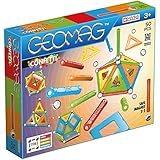 GEOMAG – CLASSIC CONFETTI 50 Teile – Magnetisches Konstruktionsspiel für Kinder von 3–4 Jahren – Swiss Made – Bausteine ​​mit 16 Stäben, 14 Kugeln, 20 Plättchen – STEM - Magnetische Bausteine