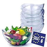 NORDIC SCHILLER Glas Dessertschalen Set 6, 310ml BLEI FREI Dessertgläser, Stabelbare Glasschalen, Dessertbecher, Puddingschalen, Dessert Schalen Glas, Obst Servierschalen, Soßenschalen, Dessert Bowls