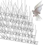 wohohoho Taubenabwehr Spikes Edelstahl Vogelabwehr, Vogelabwehr Spike (5m /20 Stück) Taubenspikes für Balkon Vogel abschreckung Abwehr Gegen tauben