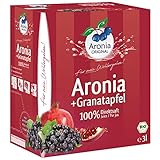 Aronia ORIGINAL Bio Aronia + Granatapfel Muttersaft | 3 Liter Direktsaft | Vegan, ohne Konservierungsstoffe, ohne Zuckerzusatz (lt. Gesetz)