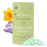 Cosmeau Wäscheparfüm Perlen Frühlingsfrisch - Nachhaltige Duftperlen für Waschmaschine - Bis zu 25 Waschladungen und 12 Wochen Frische - Plästik Frei, Vegan & Zero Waste