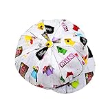 MI HIJA Y YO Wendbare Mütze aus Popeline und Vichy für Babys (12 Monate bis 24 Monate), Kollektion Terramar Sevilla Spanien, handgefertigt, Accessoire, Rot/Weiß, 92