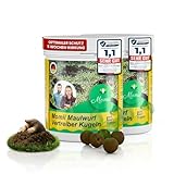 Momii Maulwurf Vertreiber-Kugeln mit Sofort- und Langzeitwirkung effektives Mittel gegen Maulwürfe 1 (2er Pack)