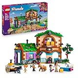 LEGO Friends Ponyhof & Stall - Kreatives Spielset mit 2 Spielfiguren, 2 Mikro-Figuren und 4 Tieren - Kreatives Pferde Spielzeug - Kinder Geschenk für Mädchen und Jungen ab 7 Jahren 42654