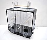 Ollesch Großer Vogelkäfig Wellensittich Kanarien Großsittich mit Freisitz