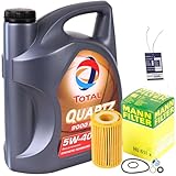 BandelOne enthält Mann Ölfilter+5L Total 5W40 passend für 1.2 + 16V Twingo I Kangoo Clio 2