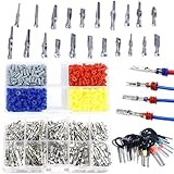 shengbowi Steckverbinder Pins Kit Gecrimpter Anschlussstift Automobil Auto Elektrik 1/1,5/1,8/2,2/2,3/2,5/2,8/3,5mm männliche und weibliche Drahtdichtungen Entfernen Werkzeugsatz Motorrad ATV Draht Ni