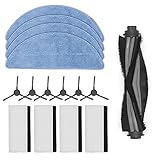 DingGreat Zubehör Set Ersatzteile für Yeedi K650 Saugroboter - Packung mit 1 Hauptbürste, 4 Filters, 6 Seitenbürste, 4 Mikrofaserpad, 1 Reinigungsbürste