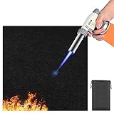 BouGPeng Feuerfeste Unterlage 50x50 cm Hitzebeständigkeit Brandschutzmatte 5mm Carbonfilz Feuerfeste Matte Hitzeschutzmatte Hitzebeständig Brandschutzmatte für Gasgrill Bodenschutz(Schwarz)