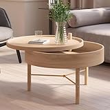 DYHQQ Couchtische Für Das Wohnzimmer Moderner Couchtisch Kleiner Couchtisch Mit Stauraum Runder Couchtisch Für Kleine Räume, Home-Office