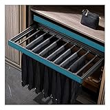 Verstellbarer Hosenständer mit Ausziehsystem, Schiebestange für Jeans und Schals, 85 cm, platzsparende Aufbewahrungslösung für Zuhause und Büro