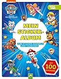 PAW Patrol Mein Stickeralbum mit 100 Stickern: 24 leere beschichtete Seiten für das einfache Ablösen und Tauschen deiner Stickersammlung | Ab 3 Jahren