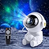 Fokky Sternenhimmel Projektor Astronaut Projektor, LED Nachtlicht Kinder 9 Nebelmodi 2 Sternenmodi Fernbedienung einstellbare, Astronaut sternenhimmel projektor mit Timer für Kinder Erwachsene