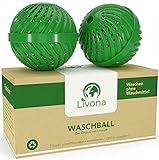 2 x Original Livona® Waschball - Öko Waschkugel - Waschen ohne Waschmittel - nachhaltig & umweltfreundlich - Vorteilspack - hohe Qualität für Allergiker, Kinder und Umweltbewusste